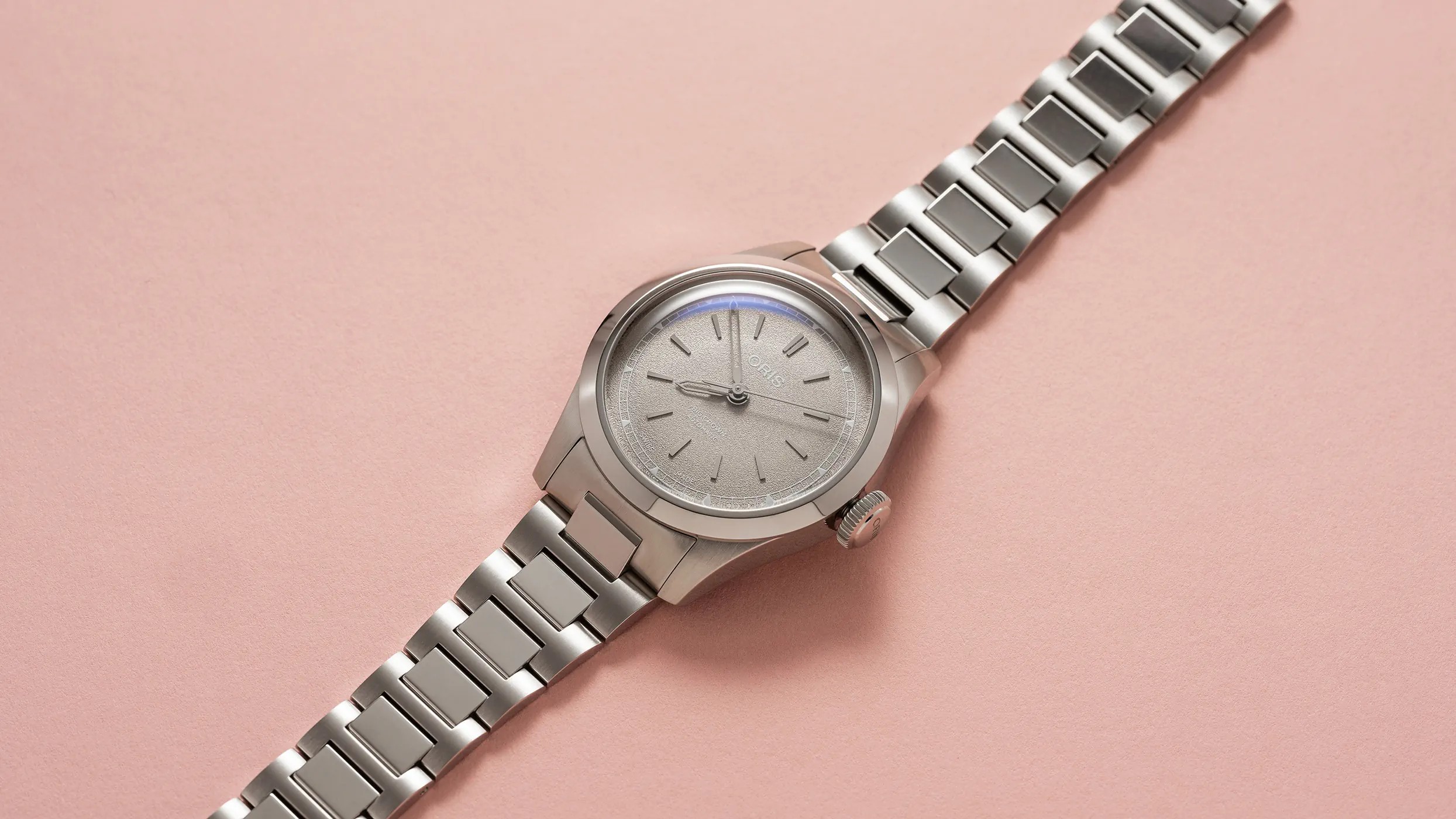 Часы ORIS  Женские швейцарские часы, автоматический механизм, сталь, 34 мм